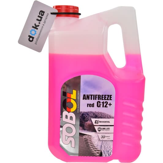 Sobol G12+ червоний -30 °C, 5 л (7744) готовий антифриз