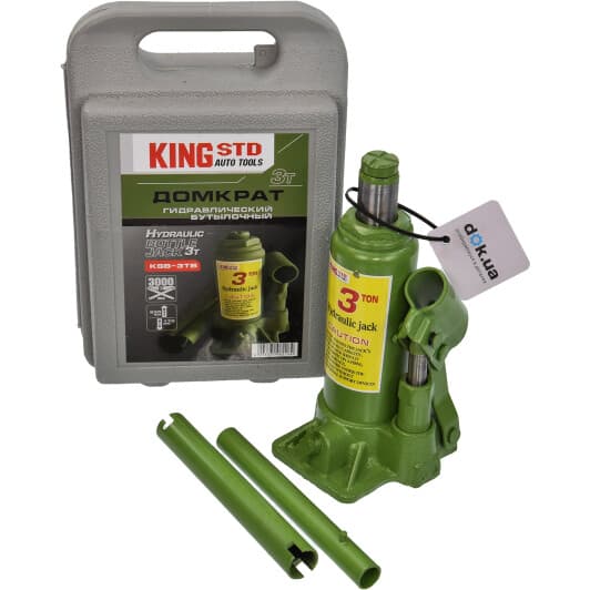 Домкрат King бутылочный гидравлический 3 т KSB-3TB