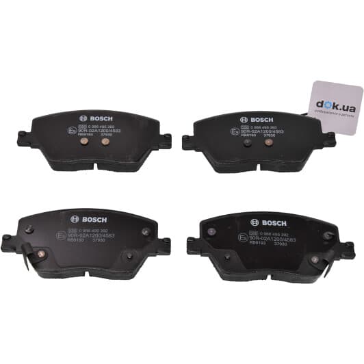 0986495392 Bosch Тормозные колодки для Fiat Tipo