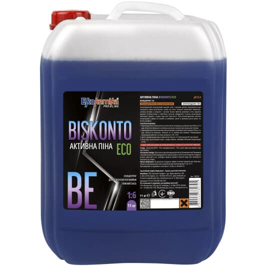 Концентрат автошампуня Ekokemika BISKONTO ECO с щелочью (11 л)