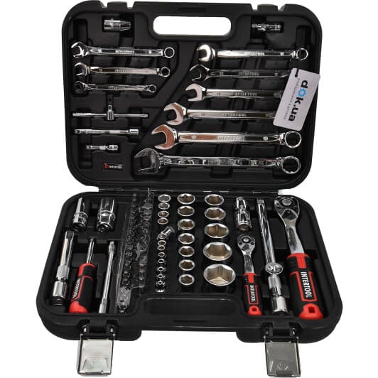 Набір інструментів Intertool Storm ET-8082 1/2", 1/4" 82 шт.