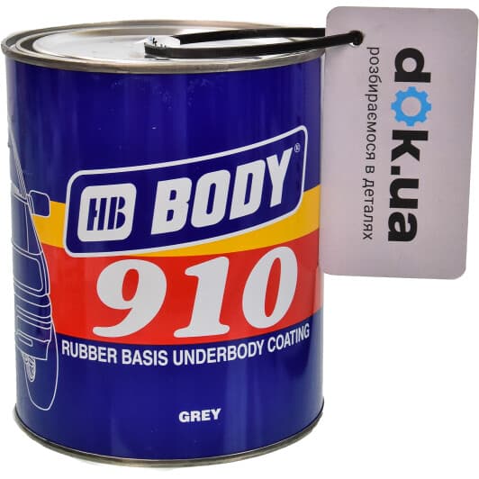 Антикор Body 910 каучуковый серый (1 кг)