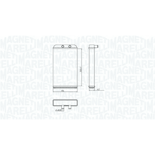 350218402000 Magneti Marelli Радиатор печки