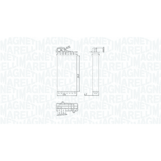 350218436000 Magneti Marelli Радіатор пічки
