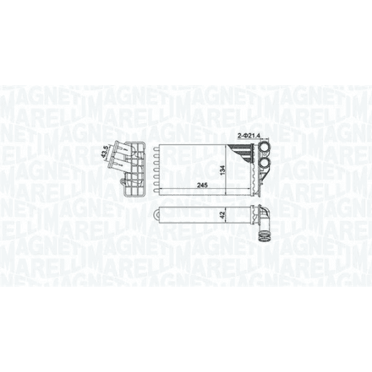 350218430000 Magneti Marelli Радиатор печки