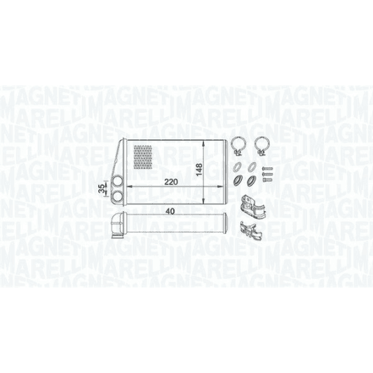 350218438000 Magneti Marelli Радиатор печки