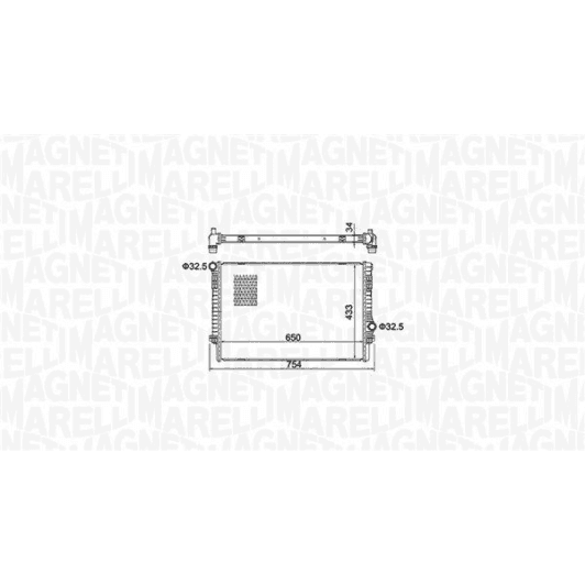 350213156200 Magneti Marelli Радіатор охолодження двигуна
