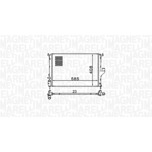 350213160900 Magneti Marelli Радіатор охолодження двигуна