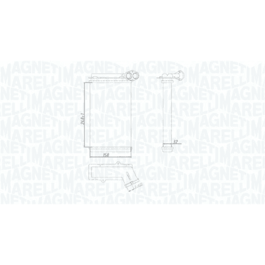 350218422000 Magneti Marelli Радиатор печки
