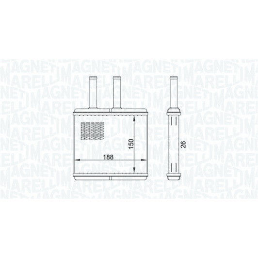 350218437000 Magneti Marelli Радіатор пічки