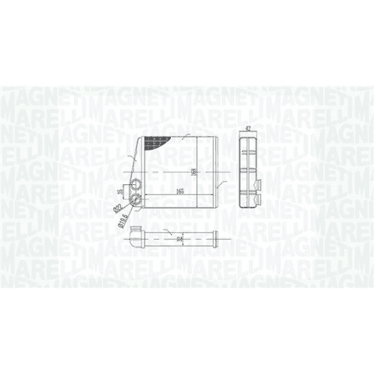 350218440000 Magneti Marelli Радіатор пічки