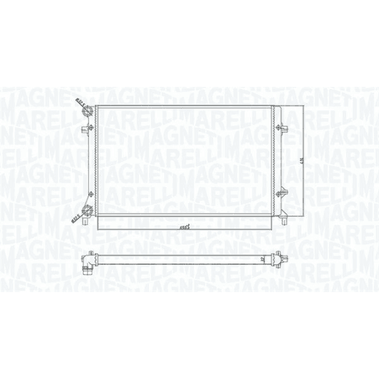 350213166900 Magneti Marelli Радиатор охлаждения двигателя