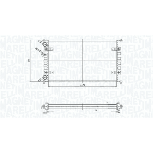 350213167700 Magneti Marelli Радиатор охлаждения двигателя