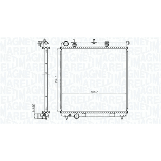 350213173500 Magneti Marelli Радиатор охлаждения двигателя