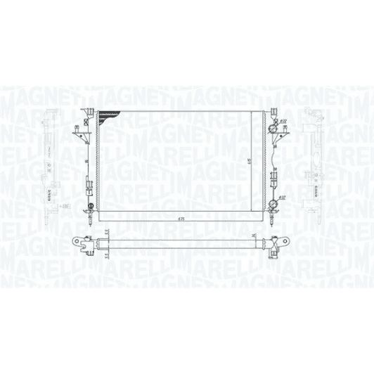 350213185800 Magneti Marelli Радиатор охлаждения двигателя