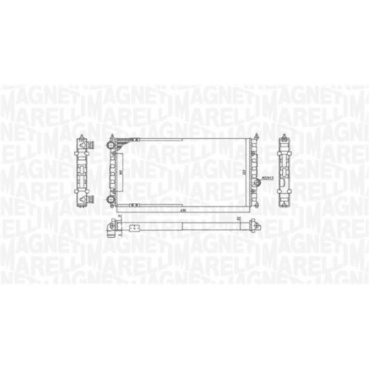 350213187800 Magneti Marelli Радиатор охлаждения двигателя