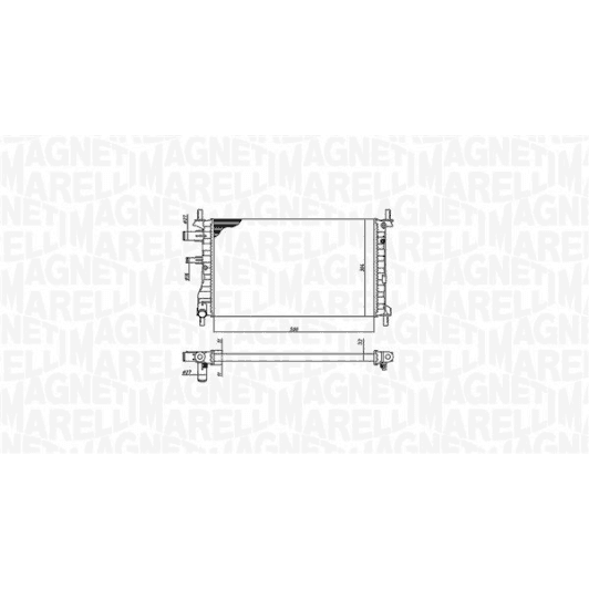350213190500 Magneti Marelli Радіатор охолодження двигуна