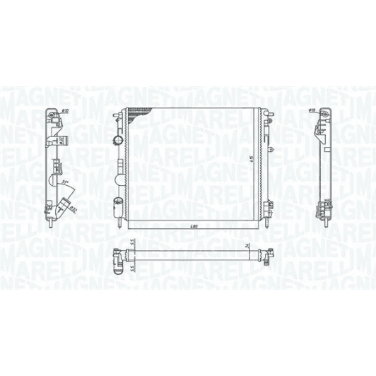 350213192600 Magneti Marelli Радіатор охолодження двигуна