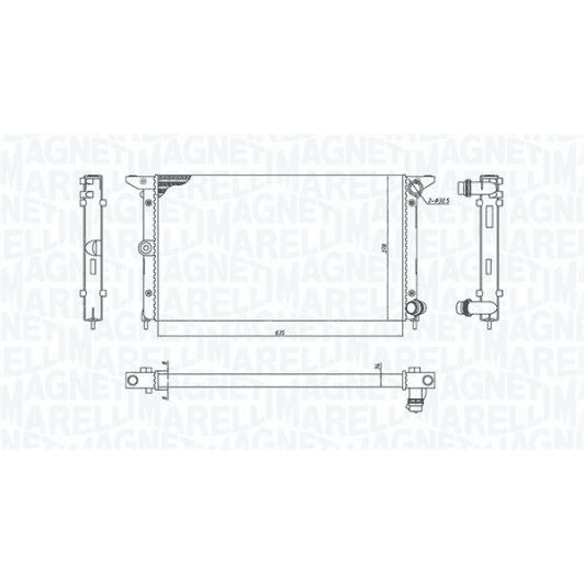 350213194900 Magneti Marelli Радиатор охлаждения двигателя
