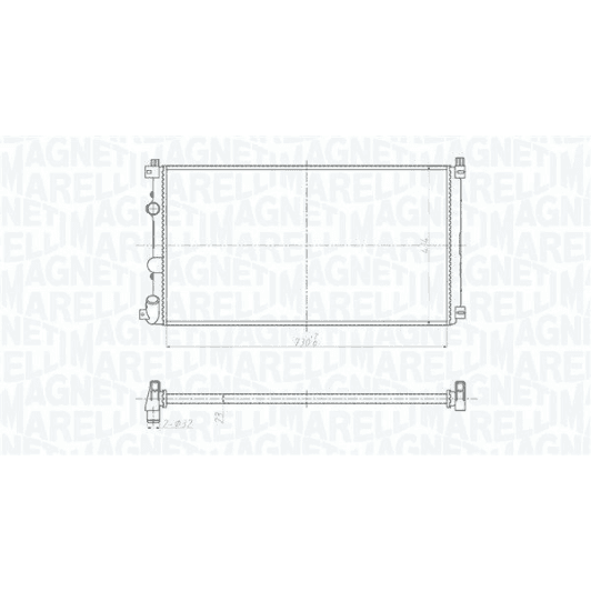 350213209500 Magneti Marelli Радіатор охолодження двигуна