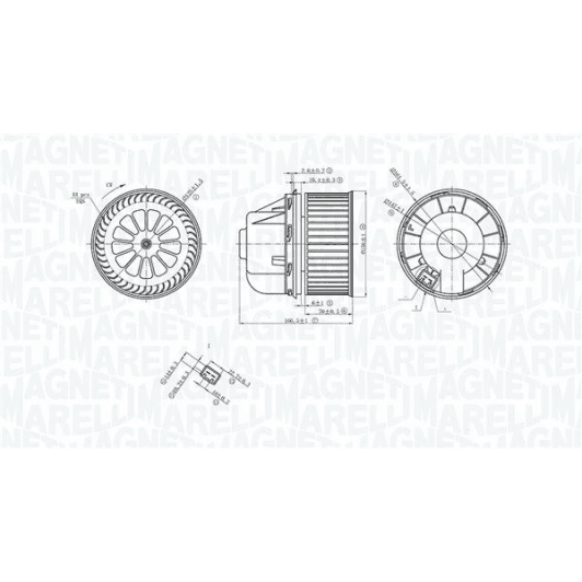 069412729010 Magneti Marelli Вентилятор салона