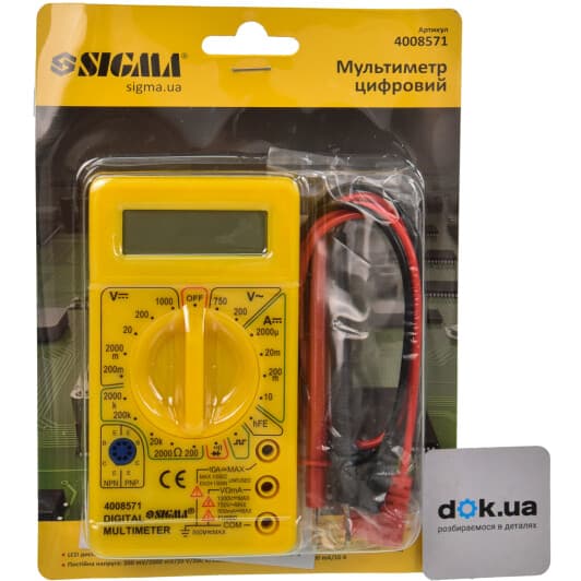 Мультиметр Sigma 4008571