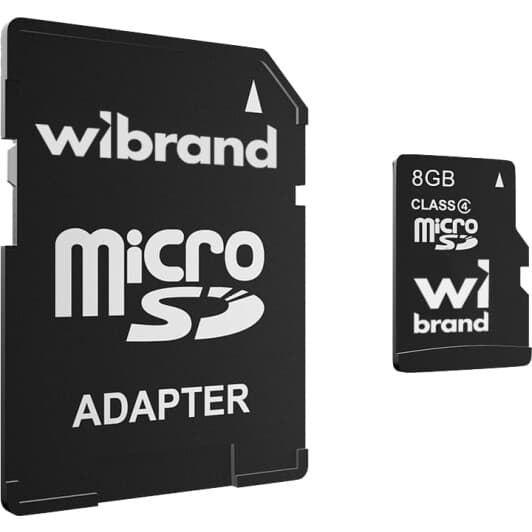 Карта пам’яті Wibrand microSDHC 8 ГБ з SD-адаптером WICDC48GBA