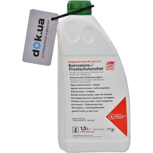 Febi Type D зелений -35 °C готовий антифриз