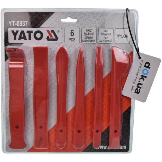 Набор инструментов для снятия обшивки Yato YT-0837 6 шт