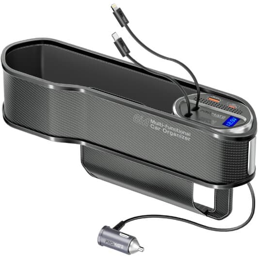 Карман-органайзер Promate между сиденьями CARMATE-RPD.BLACK