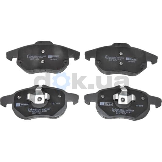 BDS318 Starline Тормозные колодки