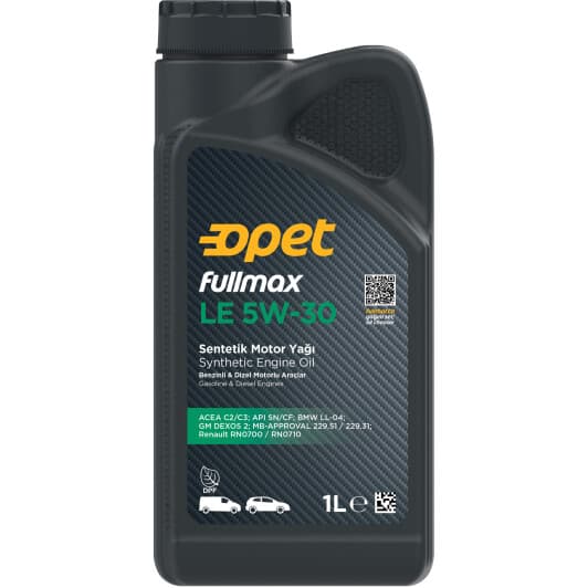 Opet Fullmax LE 5W-30 (1 л) моторна олива