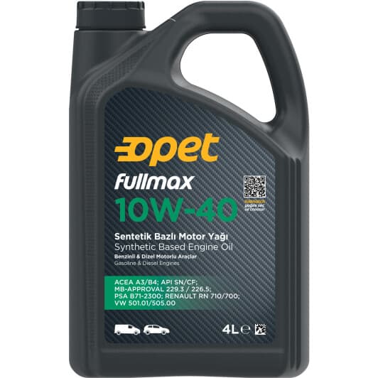 Opet Fullmax 10W-40 (4 л) моторное масло