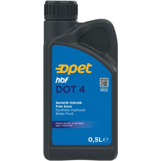 Тормозная жидкость Opet HBF DOT 4 пластик