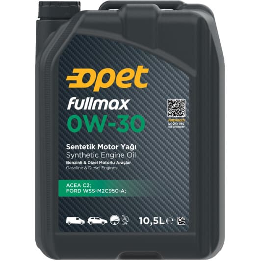 Opet Fullmax 0W-30 (10.5 л) моторна олива