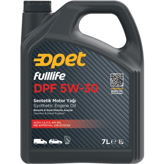 Opet FullLife DPF 5W-30 (7 л) моторное масло