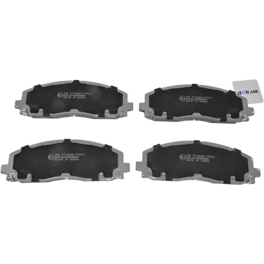 PA-918AF Japanparts Гальмівні колодки