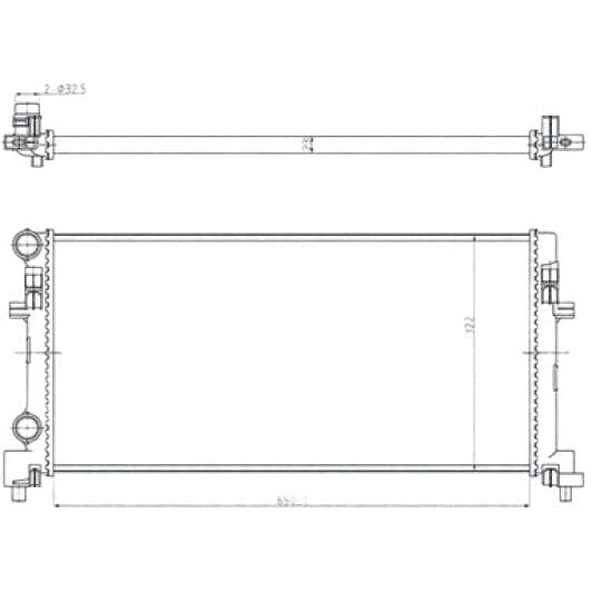350213166200 Magneti Marelli Радіатор охолодження двигуна