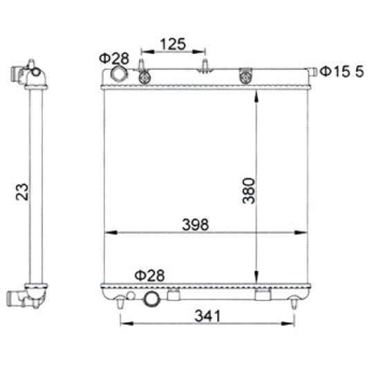 350213153700 Magneti Marelli Радіатор охолодження двигуна