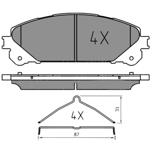 0252445218pd Meyle Гальмівні колодки