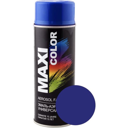 Аэрозольная краска Maxi Color Универсальная ультрамариново-синий RAL 5002 глянцевая 400 мл