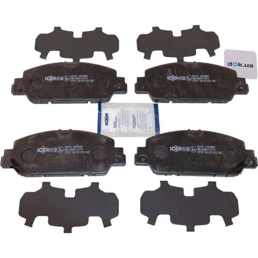 182153 Icer Тормозные колодки