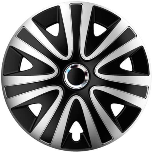 Комплект колпаков на колеса Argo Rialto Pro серебристый + черный хромированная