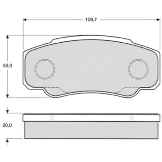 BD S841P Starline Гальмівні колодки