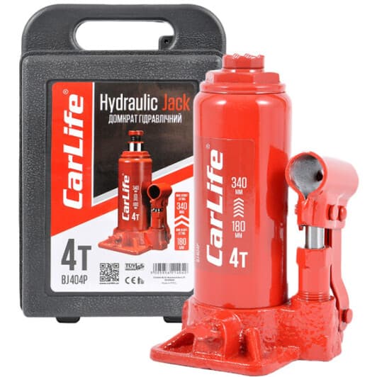 Домкрат Carlife бутылочный гидравлический 4 т BJ404P