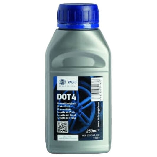 Гальмівна рідина Hella Pagid DOT 4 пластик