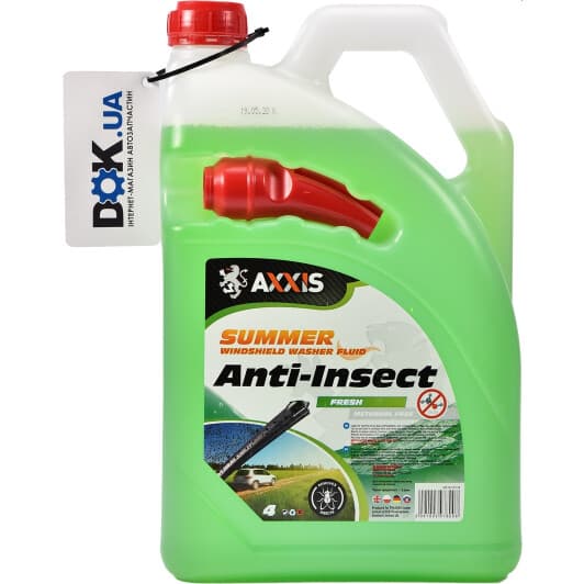 Омивач скла Axxis Anti-Insect літній -2 °С свіжість (4 л)