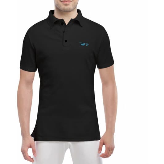 Футболка мужская Globuspioner поло Peugeot 207 черная принт спереди