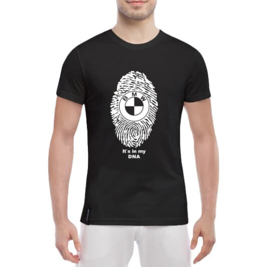 Футболка мужская Globuspioner классическая BMW DNA черная принт спереди