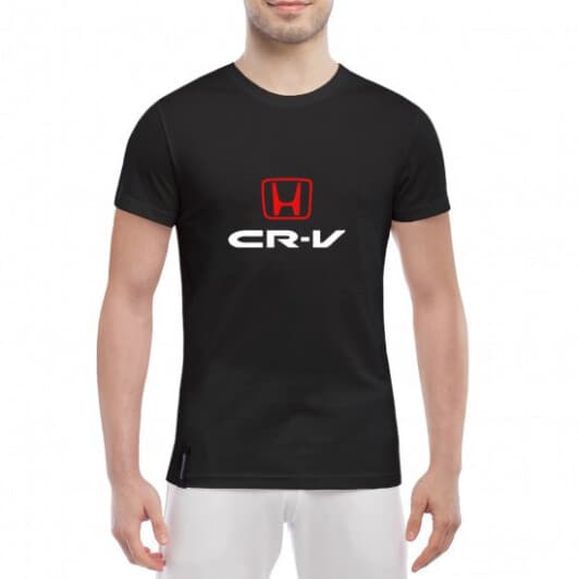 Футболка чоловіча Globuspioner класична Honda CR-V чорна принт спереду